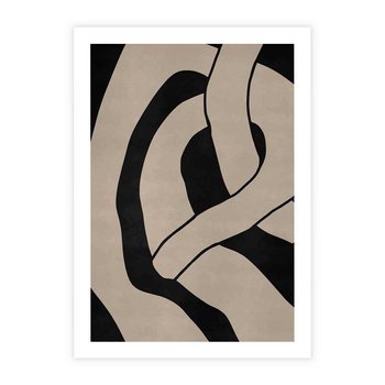 Plakat bez ramy 30x40 - Obce Wariacje - abstrakcyjne linie, mroczny plakat