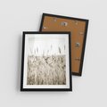 Plakat w ramie 40x50 - Nostalgiczny Pejzaż - suche trawy, pole - rama czarna