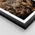 Plakat w ramie 50x70 - Jesienny Mikrokosmos - suchetrawy, jesienny klimat - rama czarna