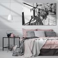 Obraz na płótnie 120x80 - Rower w Kontraście - rower, czarno