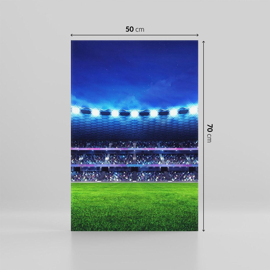 Obraz na płótnie 50x70 - Energia na stadionie - piłka, nożna