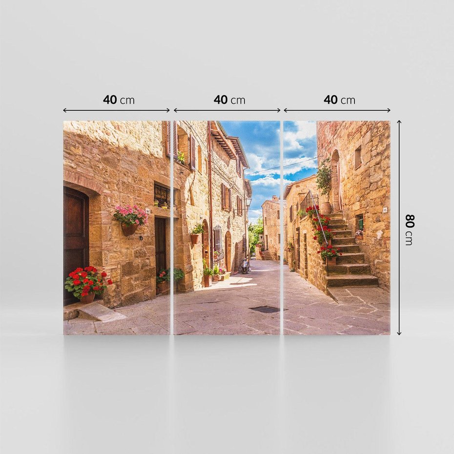 Obraz na płótnie 120x80 - Malownicze zakątki miasta - uliczka, miasto