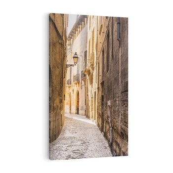 Obraz na płótnie 80x120 - Perspektywa Uliczki - uliczka, perspektywa