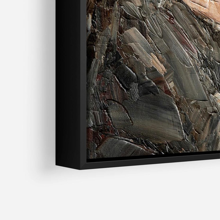 Obraz w ramie 70x50 - Esencja - kobieta wino obraz impresonizm olej na płótnie - rama czarna