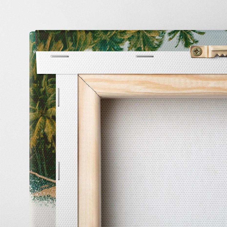 Obraz na płótnie 70x100 - Rajskie Wybrzeże - fotografia, duża fala