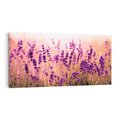 Obraz na płótnie 120x60 - Lawenda: Pachnące pole kwiatów - kwiaty, lawenda