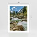 Plakat bez ramy 30x40 - Górski strumyk w harmonii - strumyk, górski