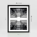 Plakat w ramie 40x50 - Czar i Wielkość - wieżowce, architektura - rama czarna