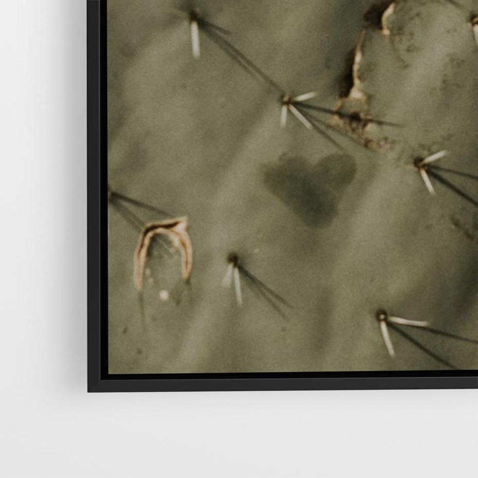 Obraz w ramie 100x70 - Urok Egzotyki - kaktusy, boho - rama czarna