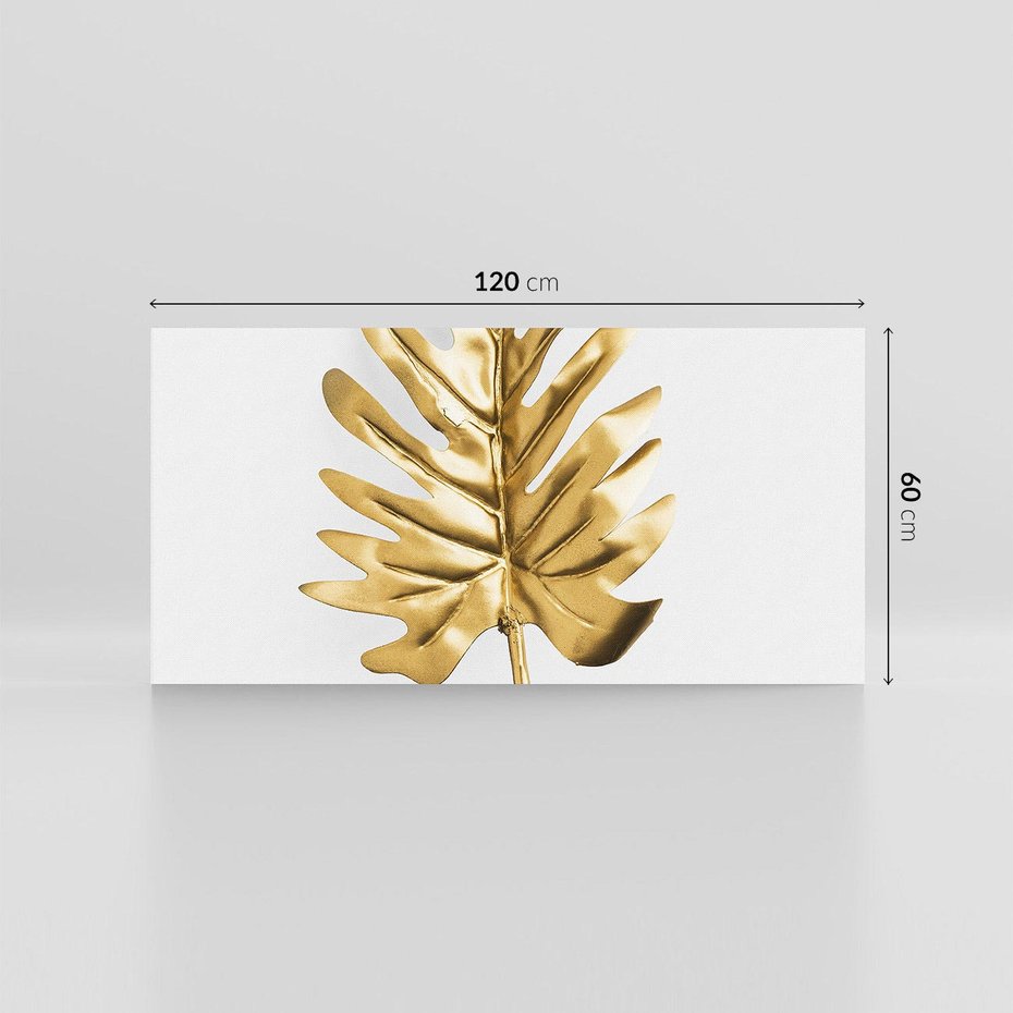 Obraz na płótnie 120x60 - Ponadczasowy Urok - złote, liście
