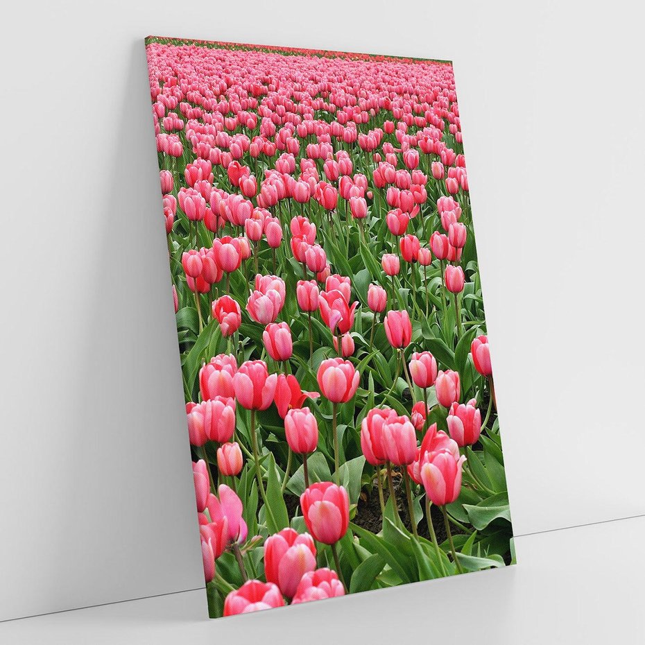 Obraz na płótnie 80x120 - Tulipanowe Elegancja - tulipany, kwiat