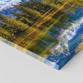 Obraz na płótnie 80x80 - Górskie piękno - góry, jezioro