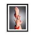 Plakat w ramie 50x70 - Manicure i Pedicure - Piękno Paznokci - manicure, pedicure - rama czarna