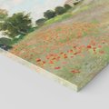 Obraz na płótnie 50x50 - Pole makowe w pobliżu Argenteuil 1873, Claude Monet - Reprodukcja - reprodukcja, obraz na płótnie