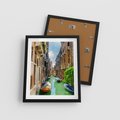 Plakat w ramie 40x50 - Wenecja: romantyczne miasto wodnych dróg - Wenecja, Włochy - rama czarna