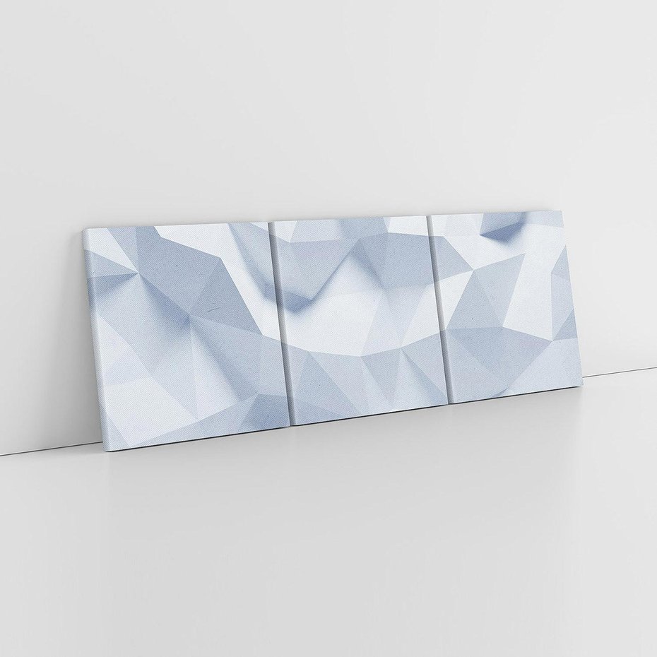 Obraz na płótnie 150x50 - Trójwymiarowa geometria - geometria, 3d