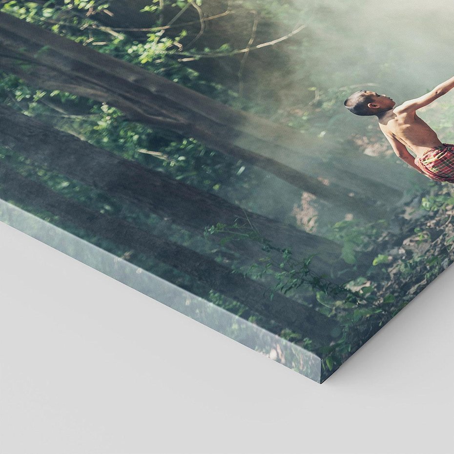 Obraz na płótnie 140x70 - Mistyfikacja w azjatyckim lesie - Azja, słoń