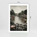 Plakat bez ramy 21x30 - Miasto na Wodzie - holenderskie kanały, amsterdam