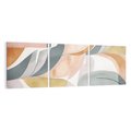 Obraz na płótnie 120x40 - Beżowe Akwarele - pastelowe akwarele, kształty