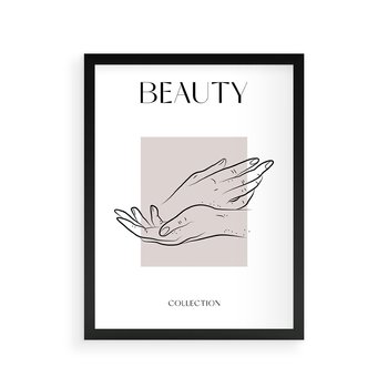 Plakat w ramie 30x40 - Wibracje Nieprzewidywalnych Form - bogo plakat, dłonie - rama czarna