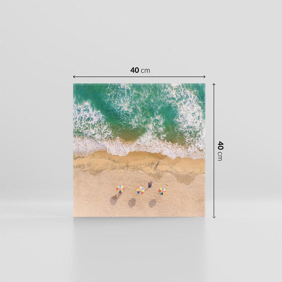 Obraz na płótnie 40x40 - Letnie Wakacje na Horyzoncie - plaża, morze