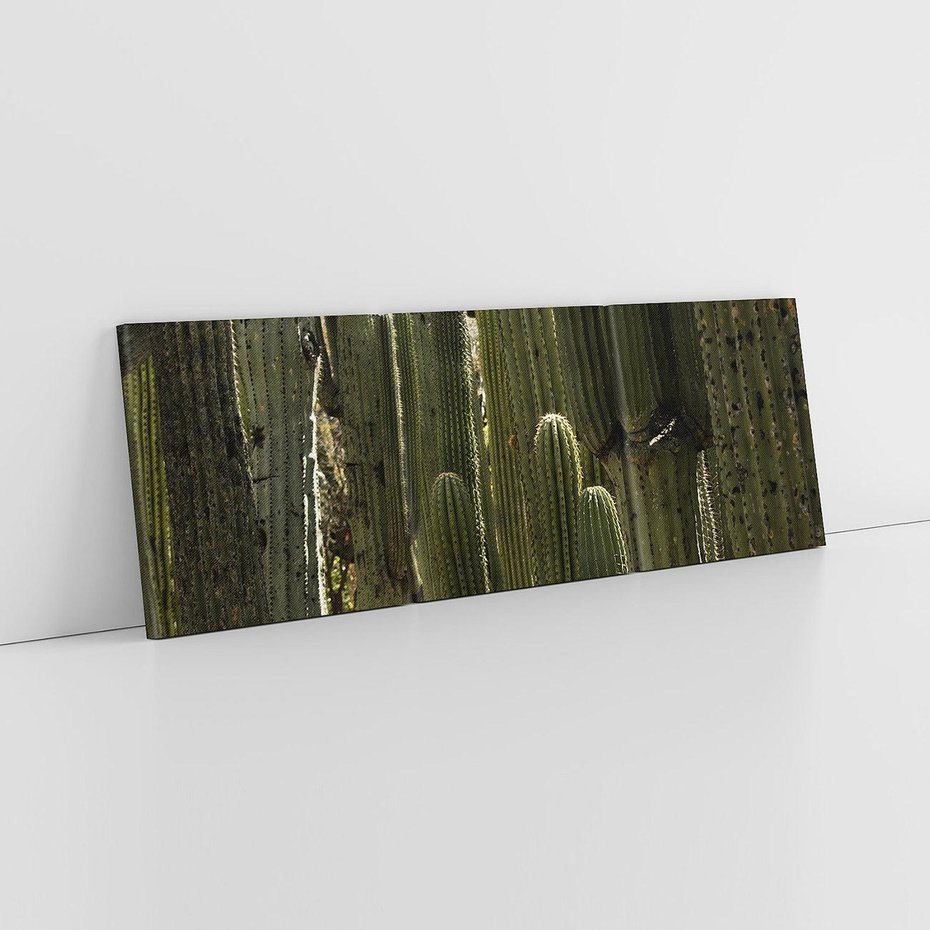 Obraz na płótnie 120x40 - Wyjątkowy Klimat Boho - kaktusy, pustynia