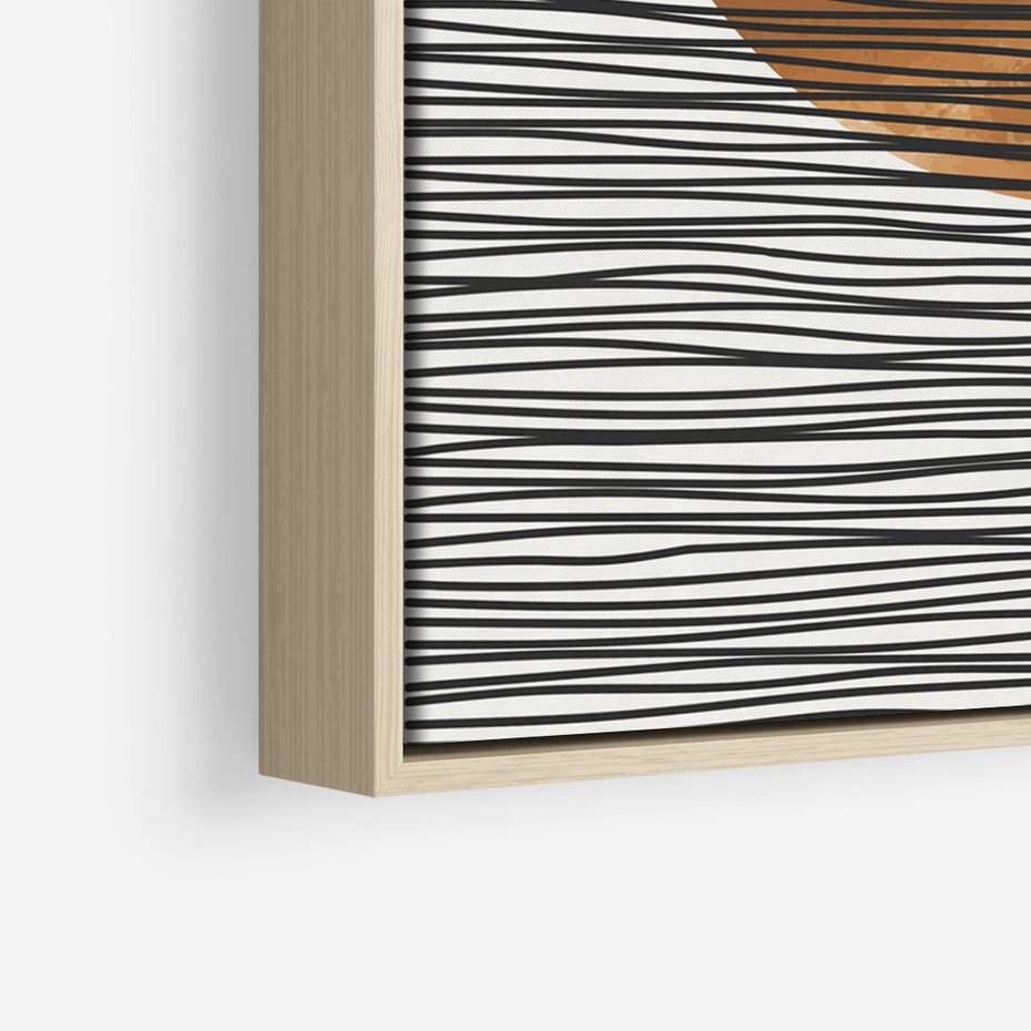 Obraz w ramie 80x120 - Okrąg Mocy - boho obraz, geometria - rama drewno