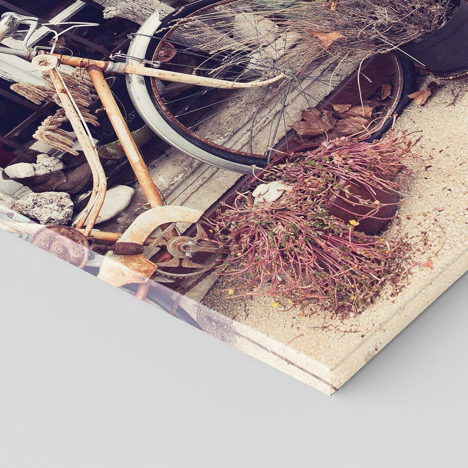 Obraz na płótnie 80x120 - Romantyczny rowerowy spacer po Prowansji - Prowansja, rower