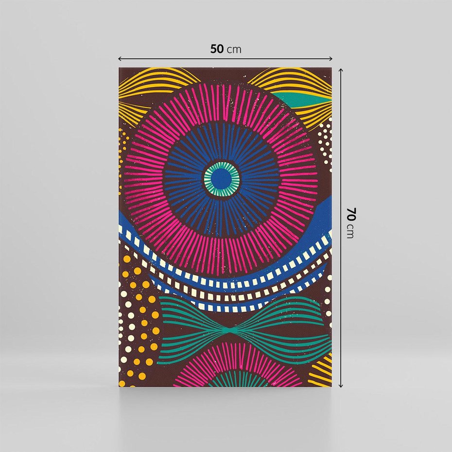 Obraz na płótnie 50x70 - Energia Wzorców - enticzne wzory, kształty