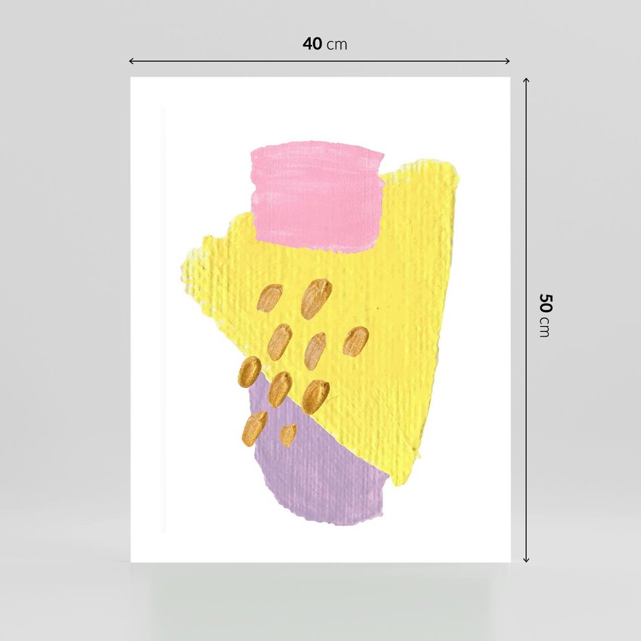 Plakat bez ramy 40x50 - Refleksje Akwarelowych Widoków - akwarela, minimalizm