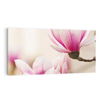 Obraz na płótnie 140x70 - Urok Magnolii - magnolie, kwiaty