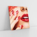 Obraz na płótnie 30x30 - Piękno manicure: kolory i elegancja - paznokcie, manicure