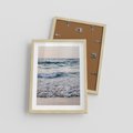 Plakat w ramie 30x40 - Malowniczy Nadmorski Krajobraz - morze, fale - rama drewno
