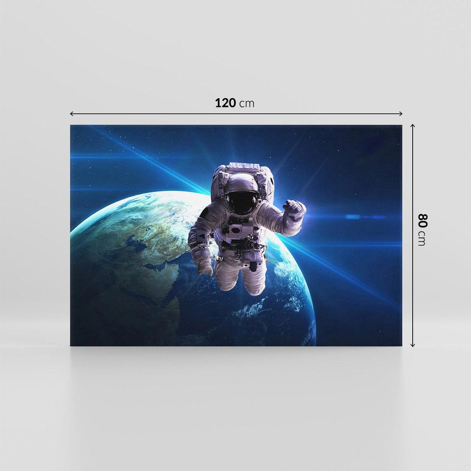Obraz na płótnie 120x80 - Kosmiczna przygoda - kosmos, astronauta