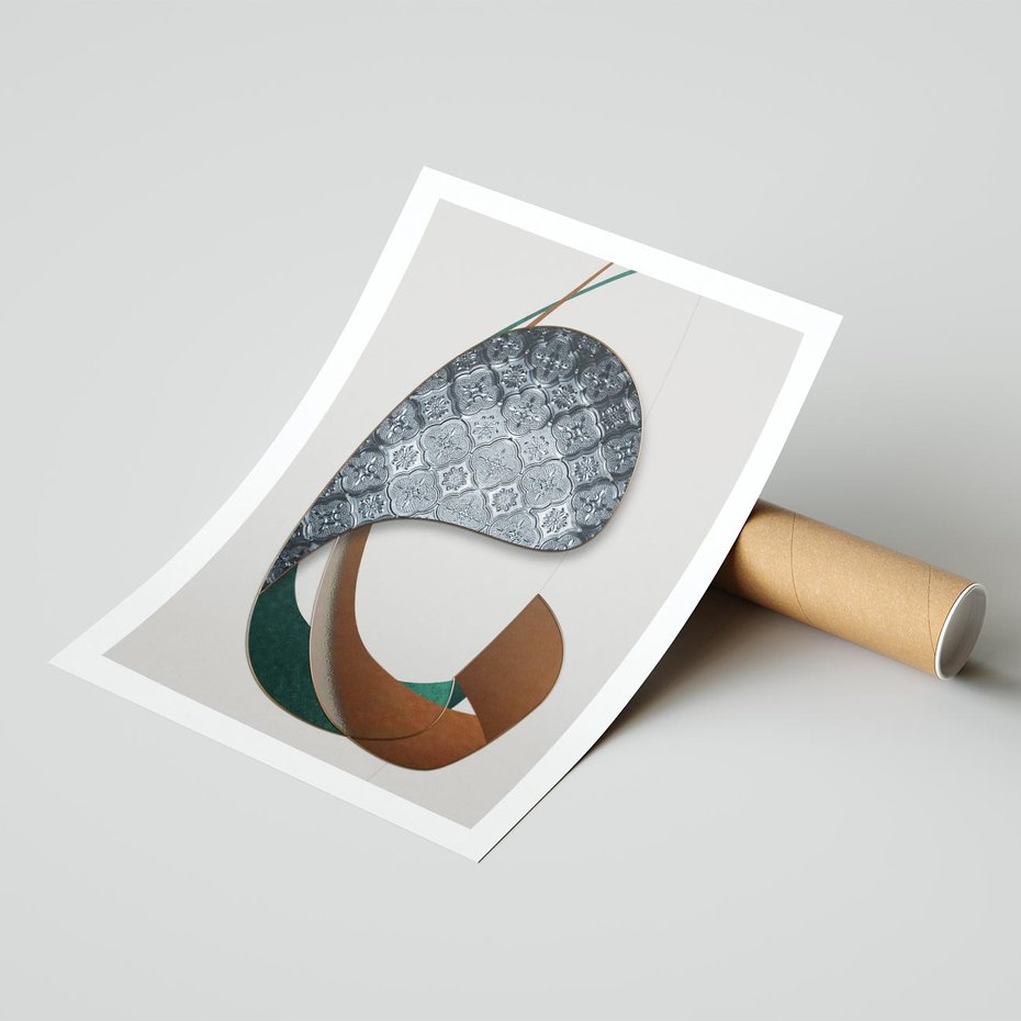 Plakat bez ramy 21x30 - Abstrakcyjne Światy Geometrii - nowoczesny, geometryczny