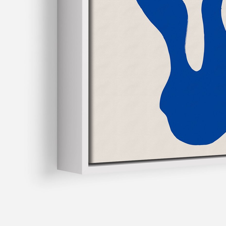 Obraz w ramie 50x70 - Bezgraniczna Galeria Plam - abstrakcja, nowoczesny plakat - rama biała