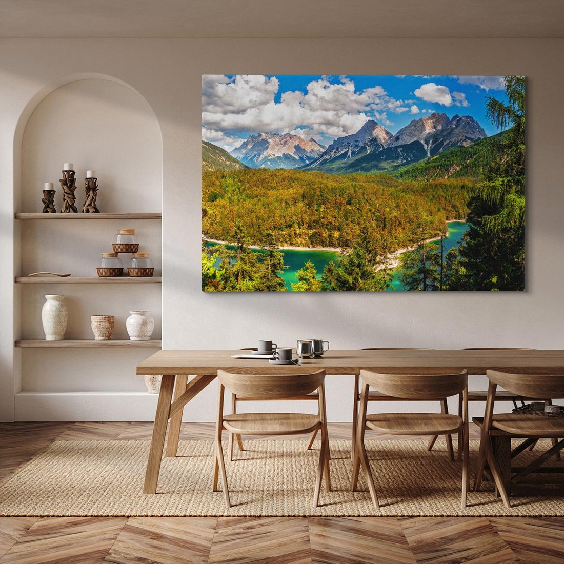 Obraz na płótnie 120x80 - Górski las - góry, las