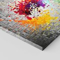Obraz na płótnie 70x70 - Ekspresja Graffiti - farba, graffiti