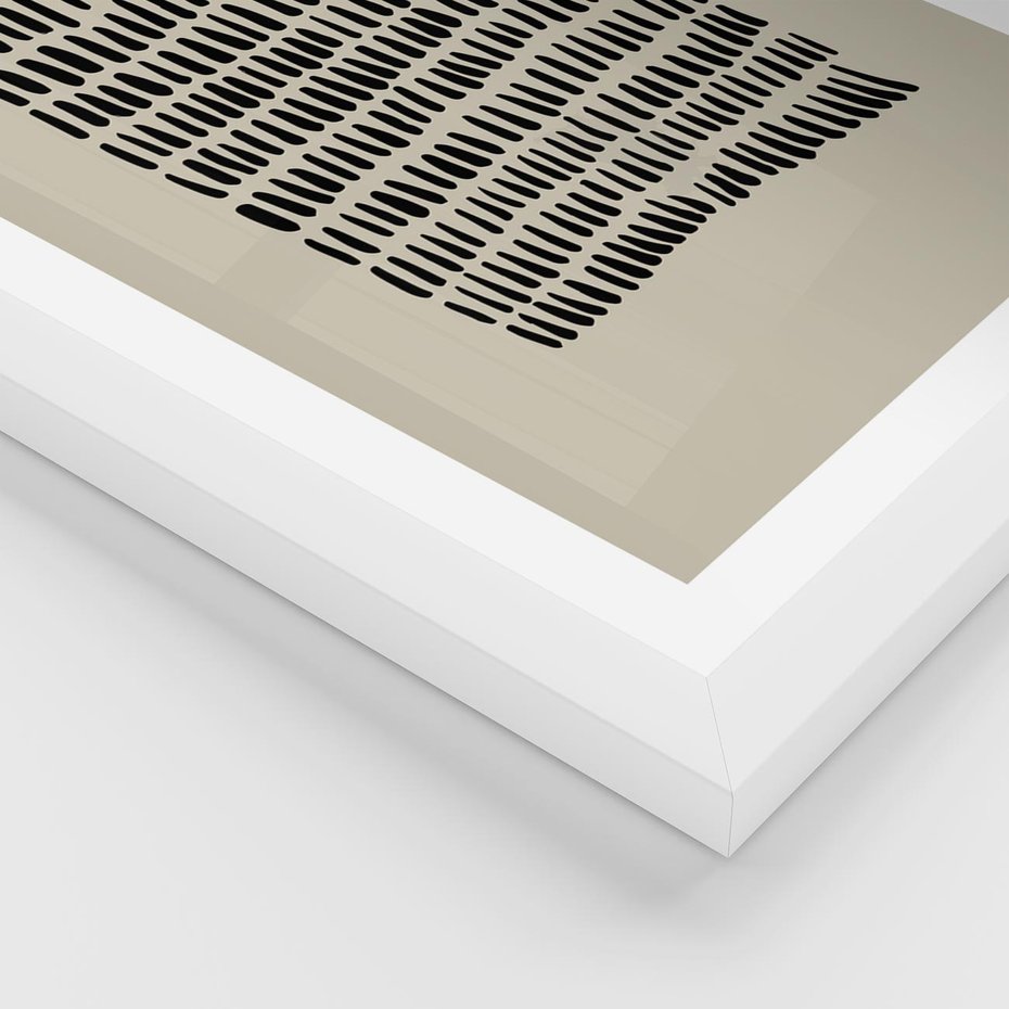 Plakat w ramie 50x70 - Echa Zapomnianych Wymiarów - nowoczesna sztuka, plakat - rama biała