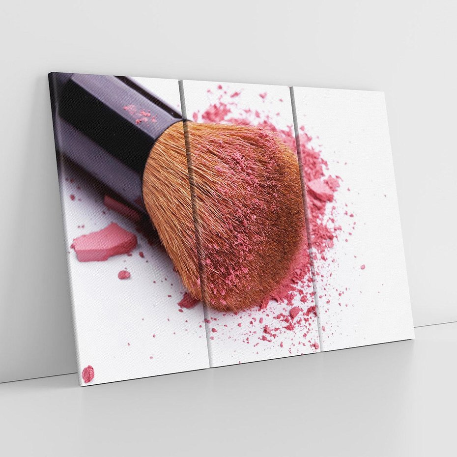 Obraz na płótnie 120x80 - Makijaż w kolorze pędzla - makijaż, pędzel