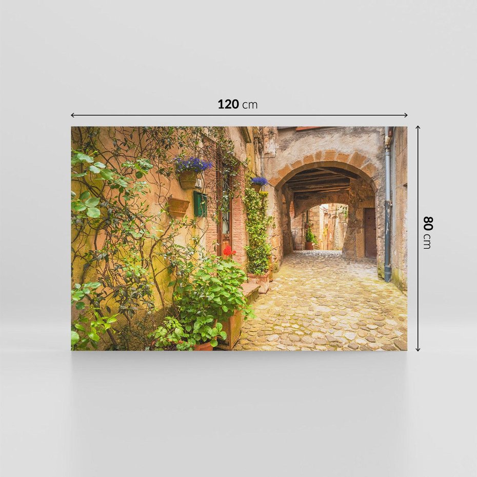 Obraz na płótnie 120x80 - tajemnicze przejście - uliczka, miasto