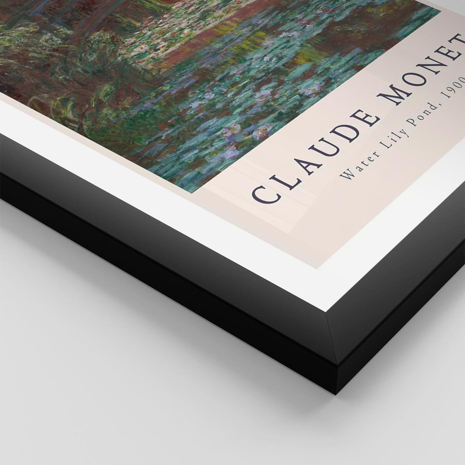 Plakat w ramie 50x70 - Sztuka i Litera - Claude Monet, reprodukcja obrazu - rama czarna