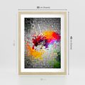 Plakat w ramie 30x40 - Ekspresja Graffiti - farba, graffiti - rama drewno