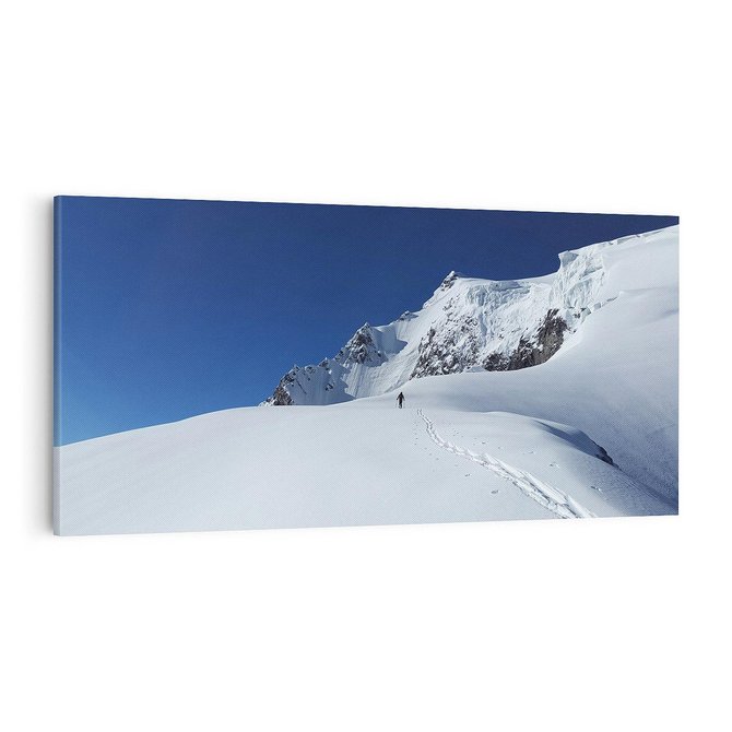 Obraz na płótnie 100x50 - Górska zima w pełnym blasku - góry, zima