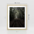Plakat w ramie 40x50 - Urok Drogi - las, droga - rama drewno