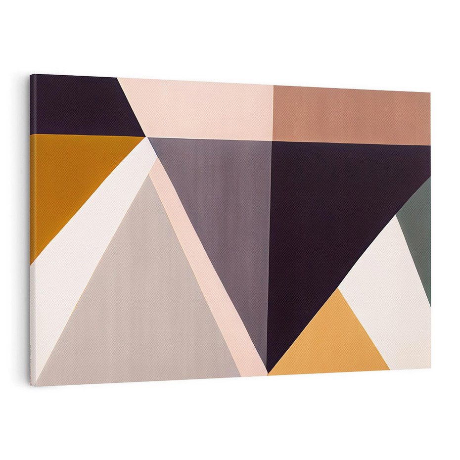 Obraz na płótnie 70x50 - Trójkąty Wnętrz - abstrakcja, geometryczne kształty