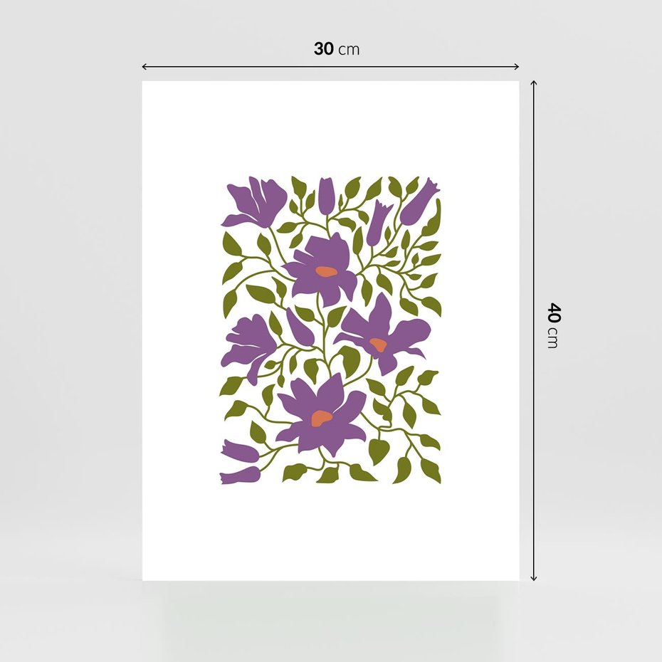 Plakat bez ramy 30x40 - Rozmyte Granice - kwiaty, kompozycja