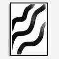 Obraz w ramie 50x70 - Wibracje Plam - abstrakcja, minimalizm - rama czarna