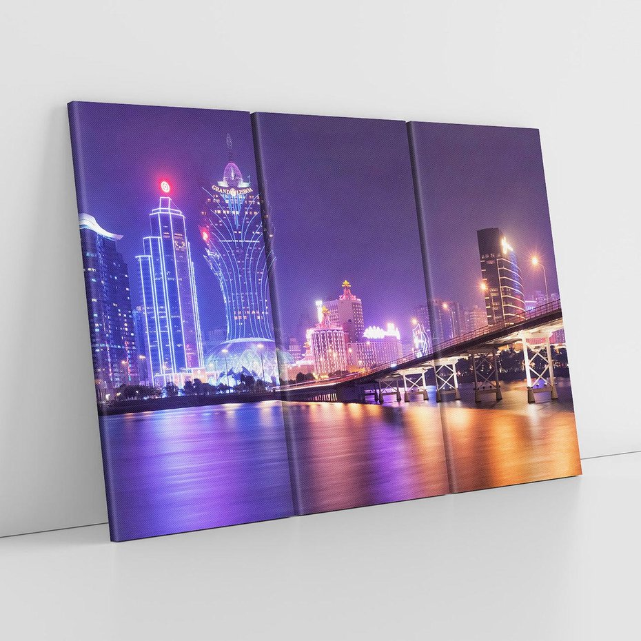 Obraz na płótnie 120x80 - Macau: Spotkanie dwóch światów - Macau, Hong