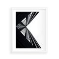 Plakat w ramie 40x50 - Nowoczesność w Linii - architektura, proste linie - rama biała